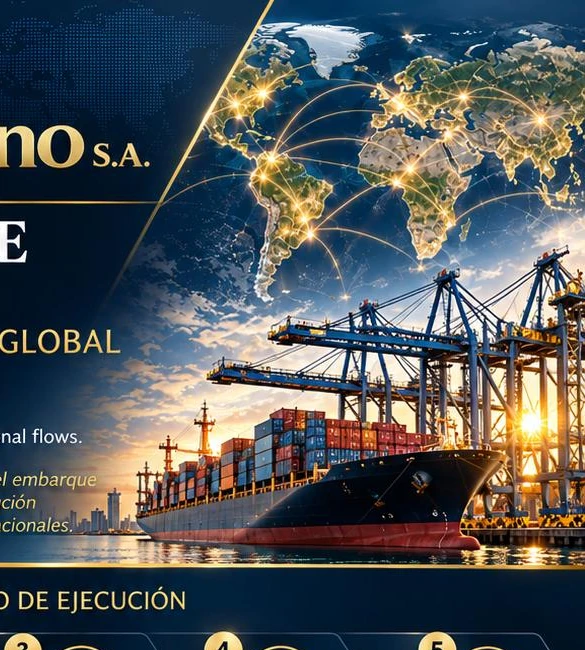 Container vessel and global trade network